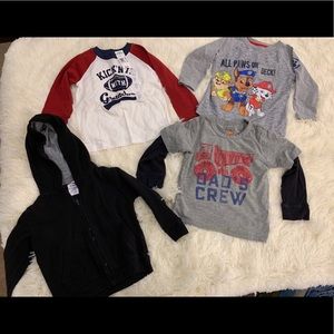 Boy’s Bundle.  Long sleeved shirts & Jacket. 3T